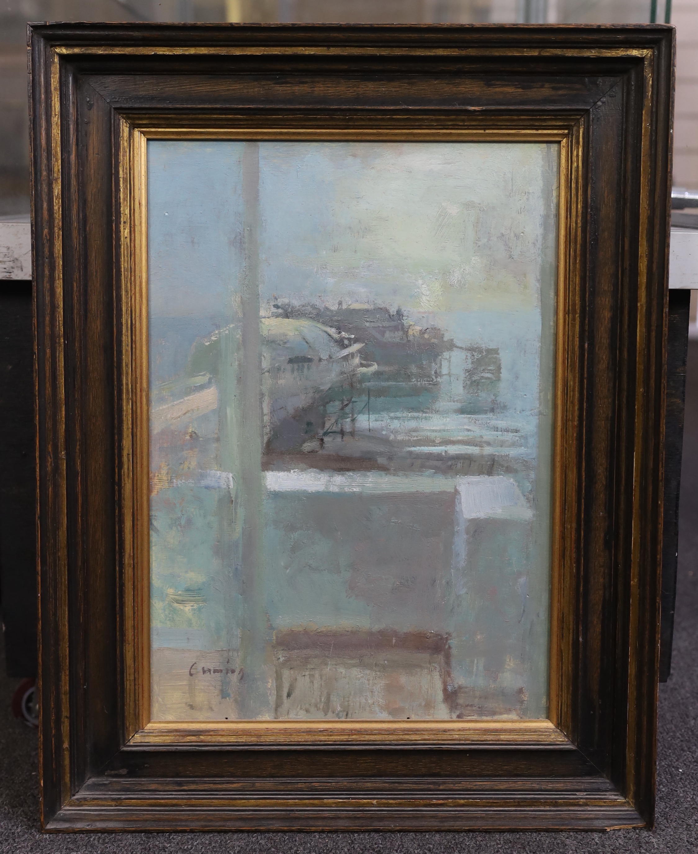 Fred Cuming B.A. (British, 1930-2022), West Pier, Brighton, oil on board, 41 x 28.5cm